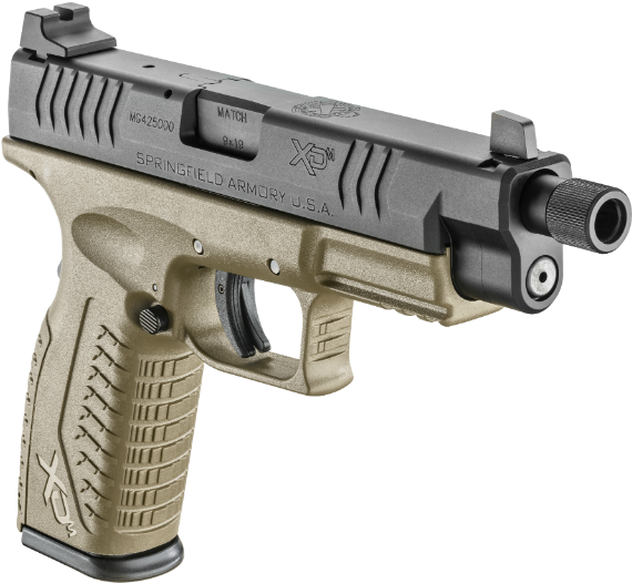 Springfield Xdm - Springfield Xdm 9mm Threaded Barrel (640x570), Png Download