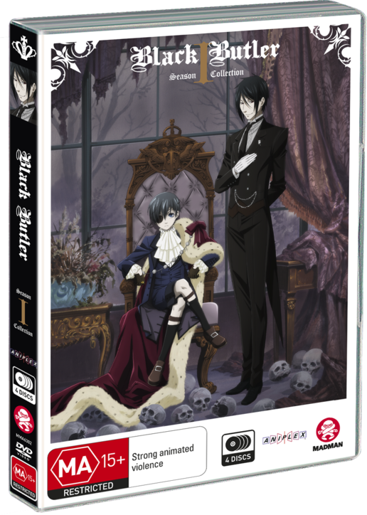Black Butler Complete Season - Black Butler Sebastian X Ciel (516x724), Png Download