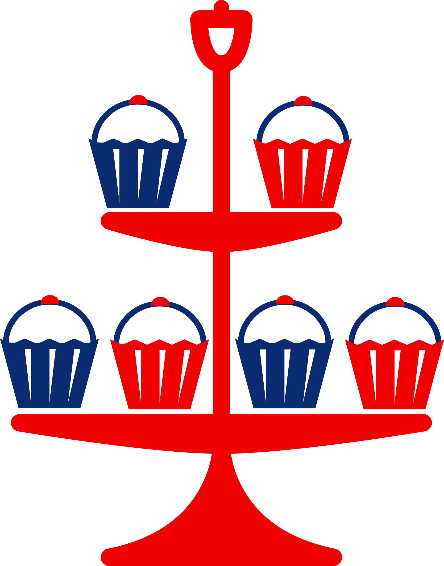 This Free Icons Png Design Of Jubilee Cake Stand Red (1883x2400), Png Download