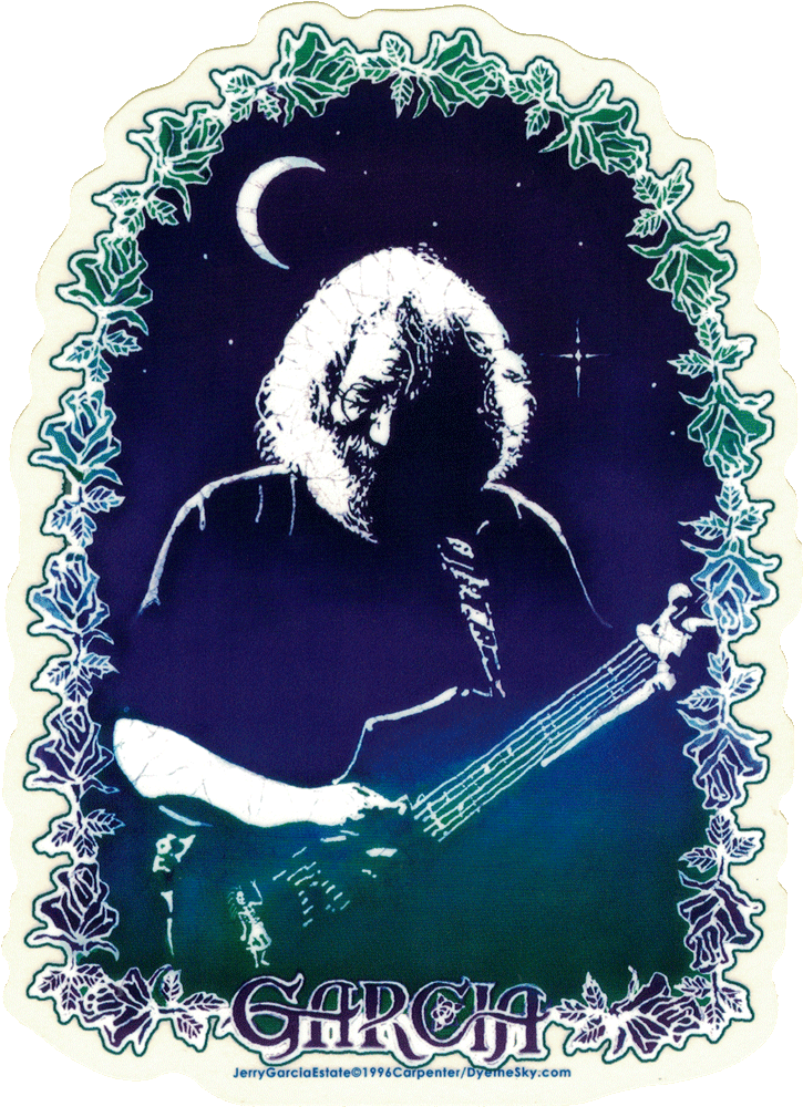 Grateful Dead Jerry Garcia Roses - Jerry Garcia Jerry Roses Sticker (725x1000), Png Download