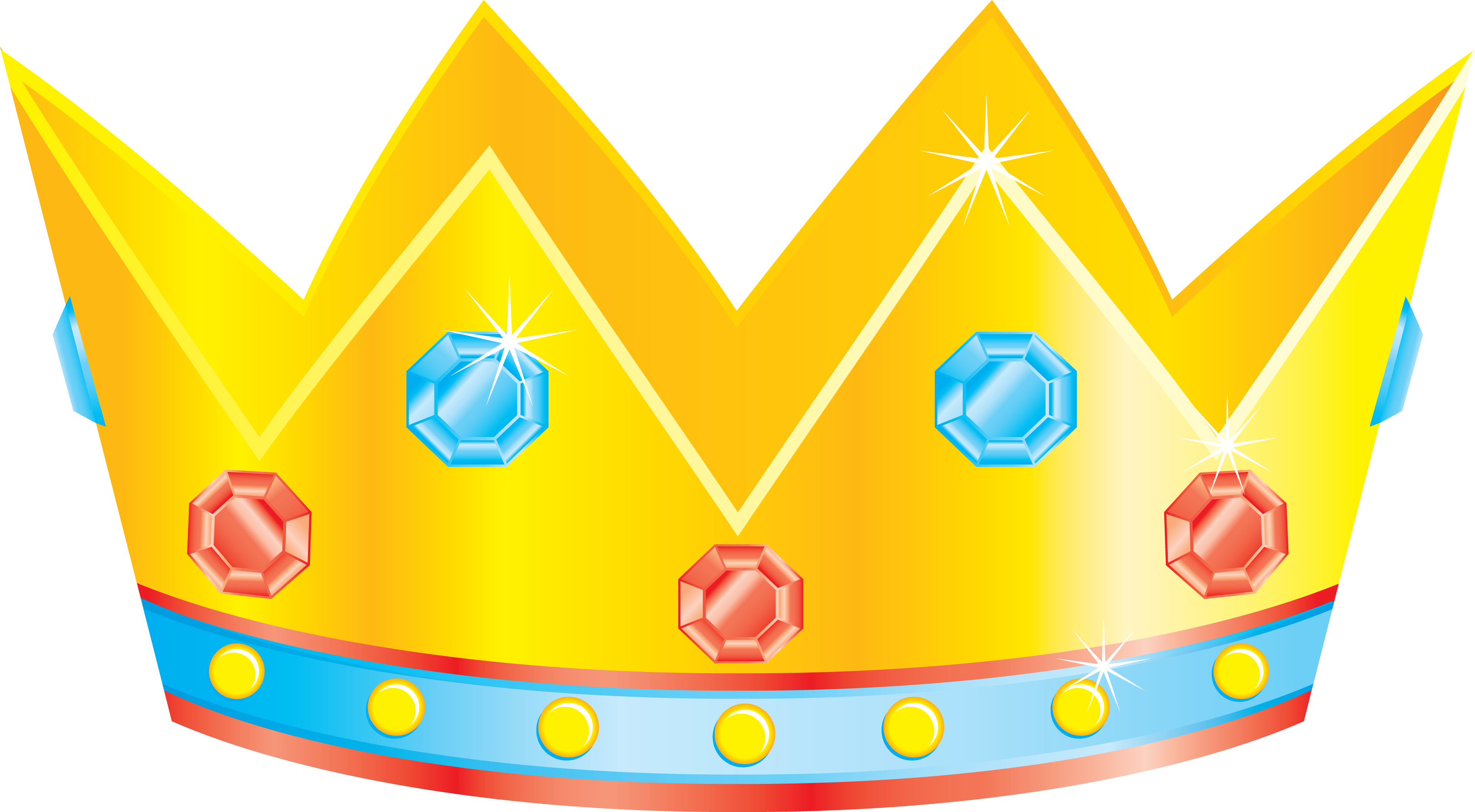 Crown Png Images Free Download - Corona De Color (3826x2106), Png Download