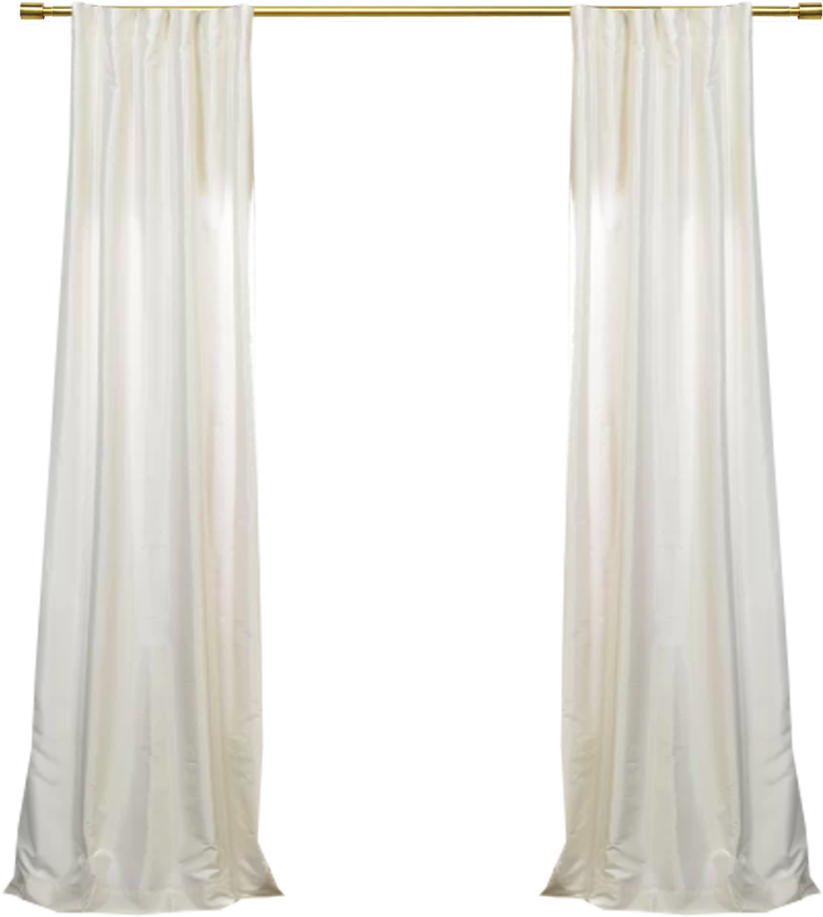 Off White Curtains $74/each - Curtain (1000x1027), Png Download