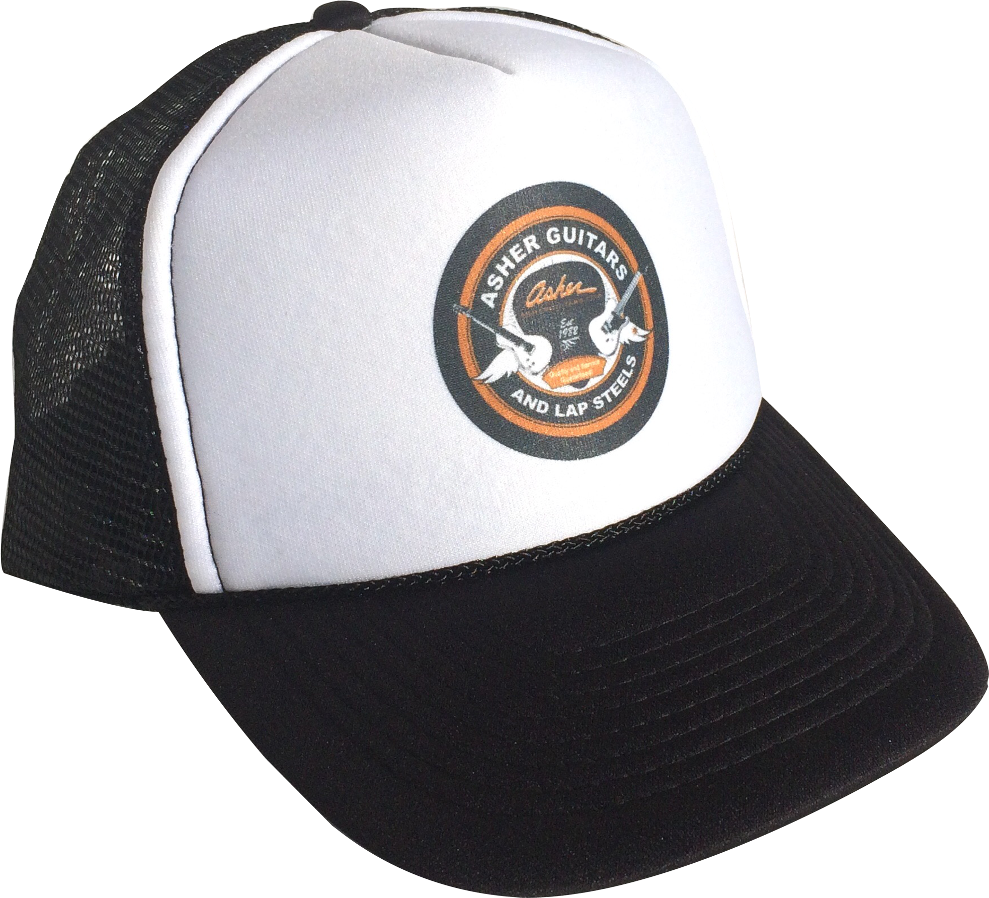 Black-hat V=1487799770 - Asher Guitars Large Round Sticker (2000x1791), Png Download