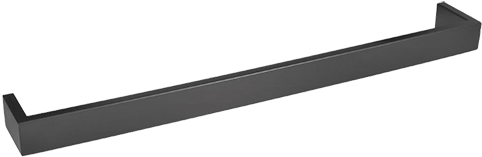 Pl136012-matblk - Hafele Lama Pull Handle (500x300), Png Download
