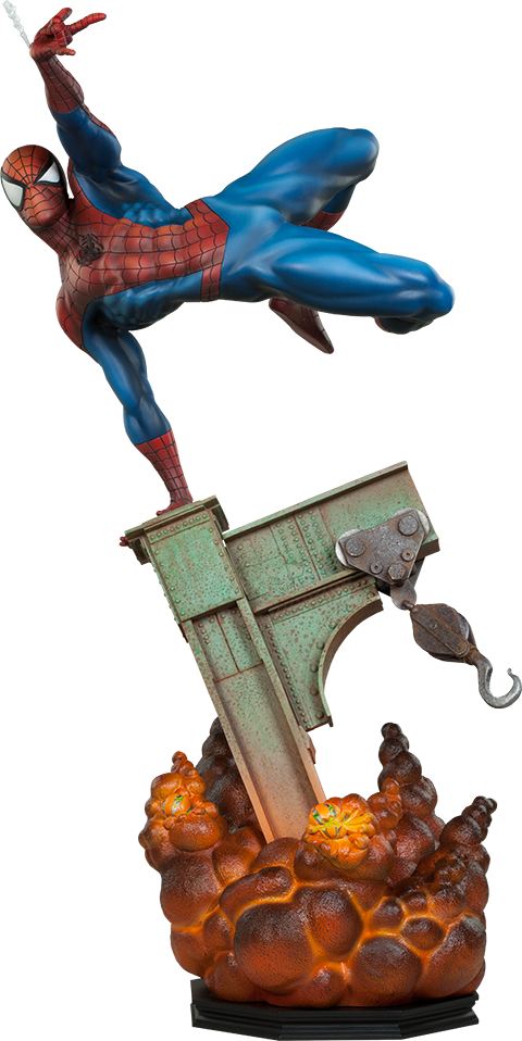 The Amazing Spiderman 1/4th Scale Premium Format Figure - Sideshow Collectibles The Amazing Spider-man Premium (480x958), Png Download