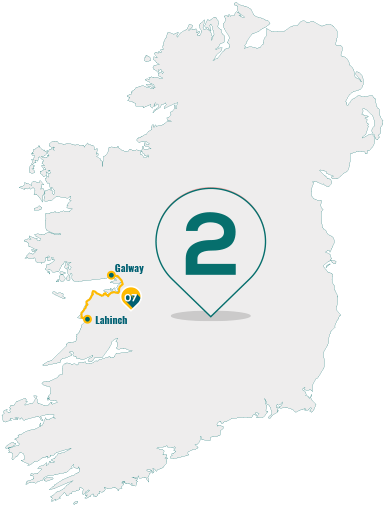 Stage 7 Sees The Sportif Cross The Border From Co Clare - Map Of Ireland 12th Century (394x505), Png Download
