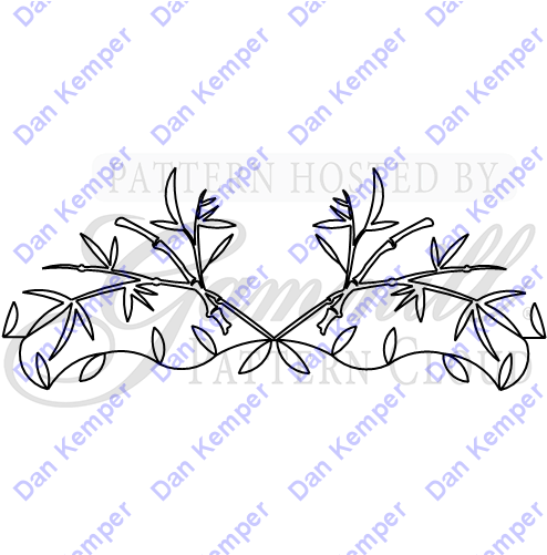 Bamboo Border - Document (500x500), Png Download
