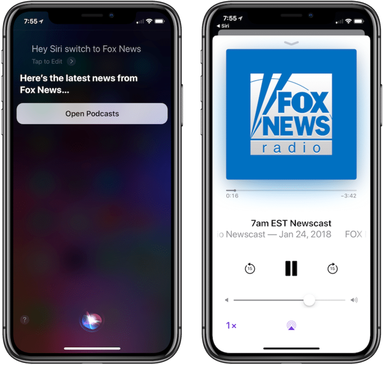 Siri News Ios 11 - Fox News (805x796), Png Download