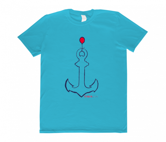 Anchor T-shirt - T-shirt (575x492), Png Download
