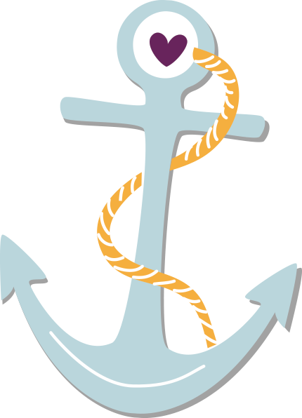 Blue-anchor - Liebe-maine-rot-anker Karte (430x596), Png Download