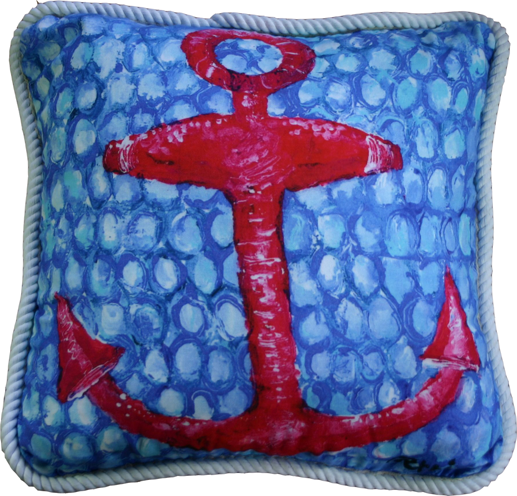 My Island Anchor Pillow (1024x983), Png Download