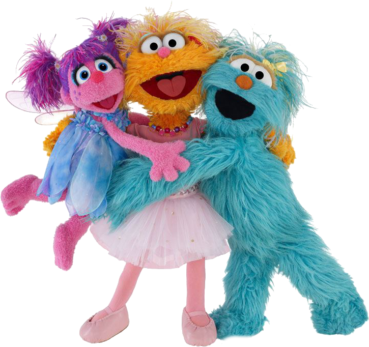 4 1 Favorite Sesame Street Inserts - Sesame Street Abby Zoe And Rosita (750x696), Png Download