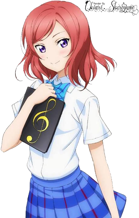 Maki Nishikino, Kawaii Anime, Manga Games, I Love Anime, - Maki Love Live Singing (500x720), Png Download