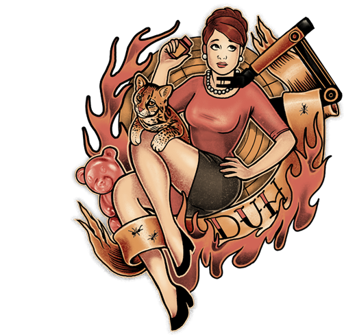 Cheryl Tunt From Archer By Megan Lara - Styleart Duh Mug - Pack Of 5 - Mug1-white-anqz~packof5 (618x510), Png Download