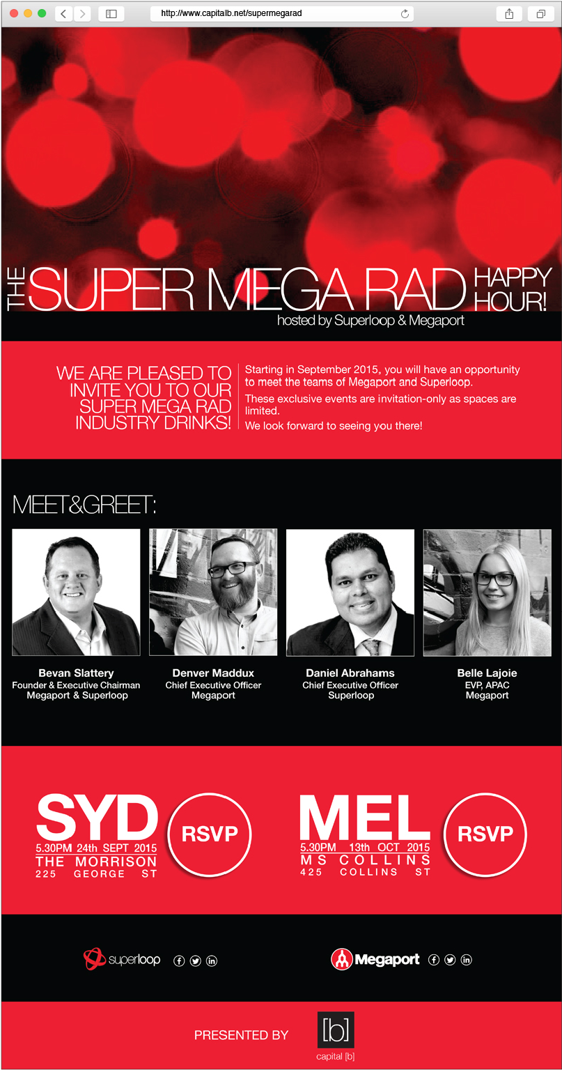 'supermegarad' Corporate Event Email (925x1650), Png Download