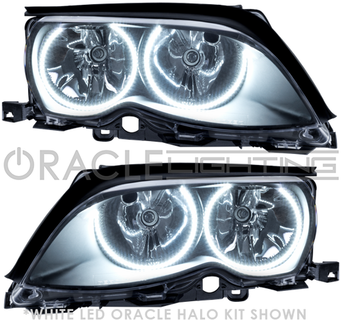 Oracle Lighting Black Headlights With White Plasma (500x500), Png Download