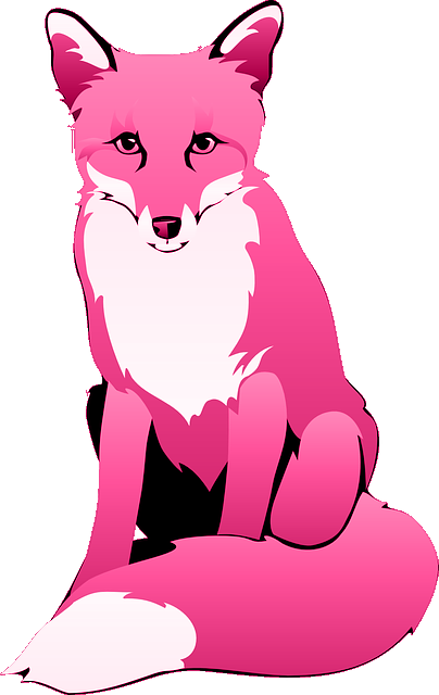 Arctic Fox Siting Clipart (404x640), Png Download