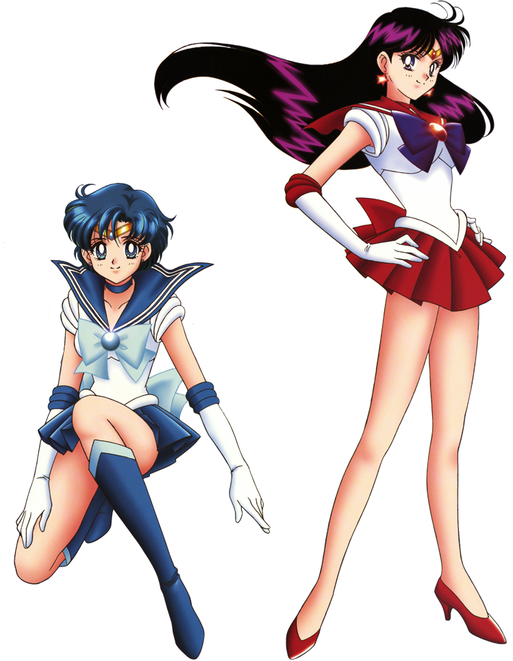 Sailor Moon Sailor Mercury Sailor Mars Pose - Imágenes De Sailor Mars (749x965), Png Download
