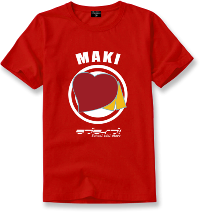 Love Live Anime T Shirt Μ's Members Maki And Ellie - Cornell 2022 Ed Acceptance (400x500), Png Download