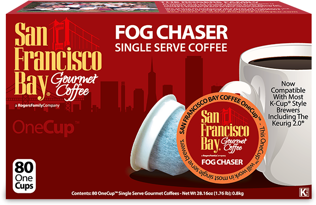 Fog Chaser Coffee, 80 Ct - San Francisco Bay Gourmet Coffee (650x650), Png Download