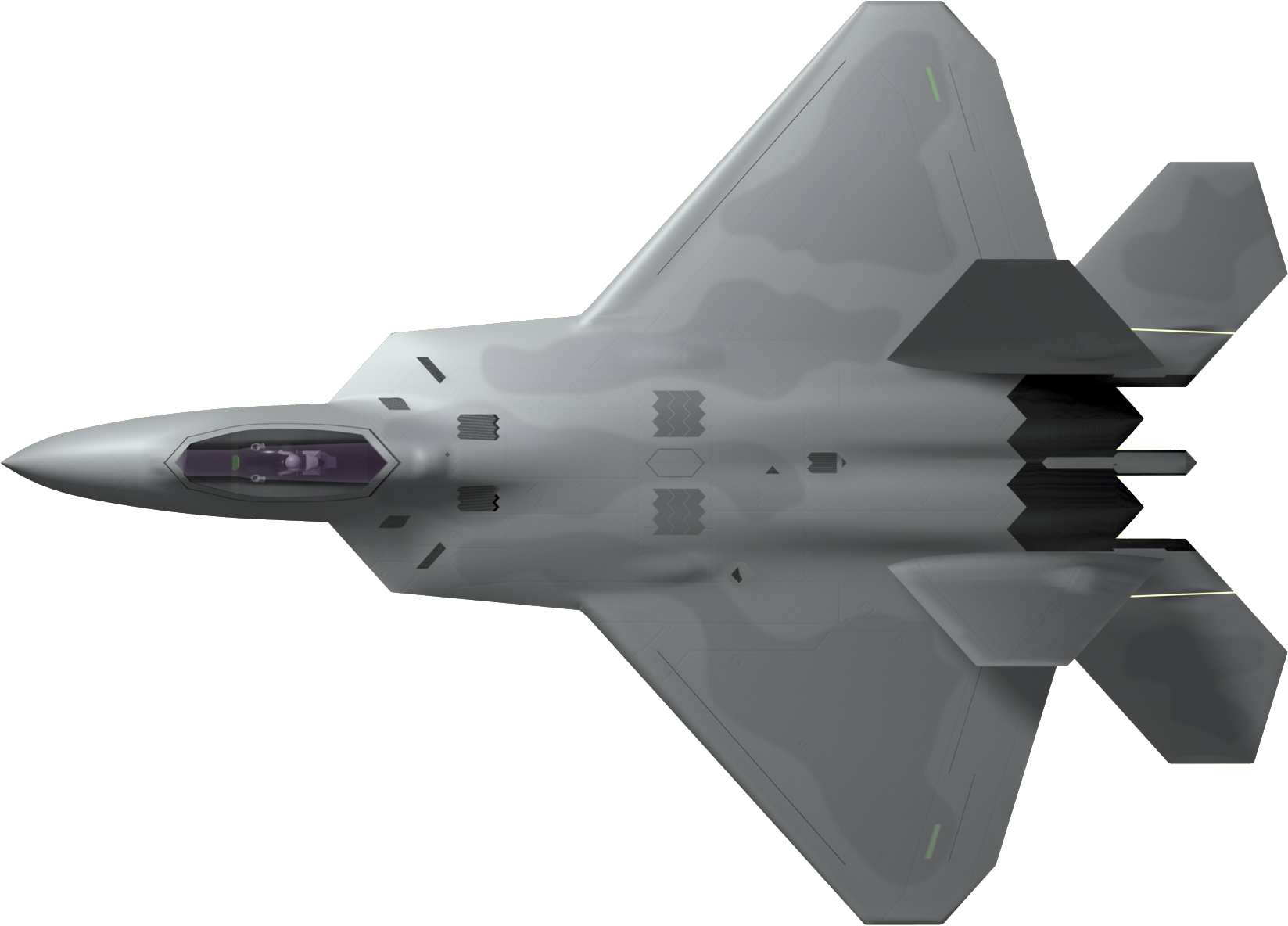 F 22 Raptor Front View (1647x1184), Png Download