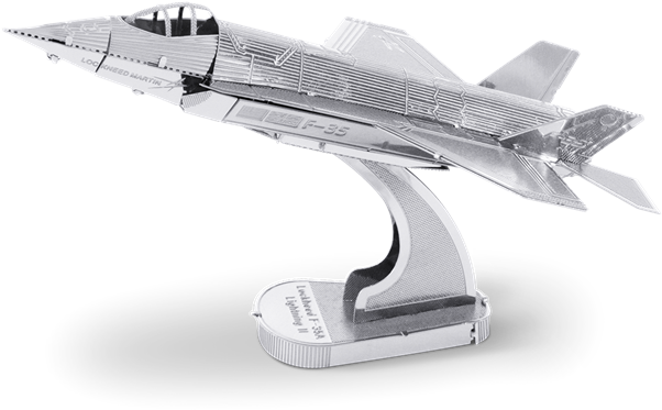 Picture Of F35 Lightning Ii - F-35 Lightning Ii - Metal Earth 3d Model (620x423), Png Download