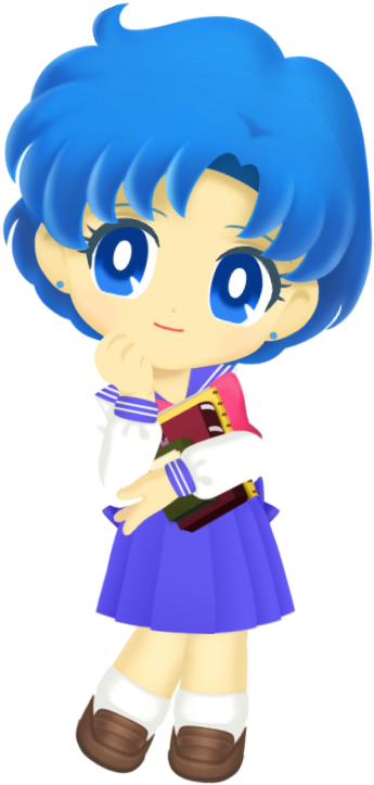 Sailor Moon Drops - Super Sailor Mercury Sailor Moon Drops (413x724), Png Download