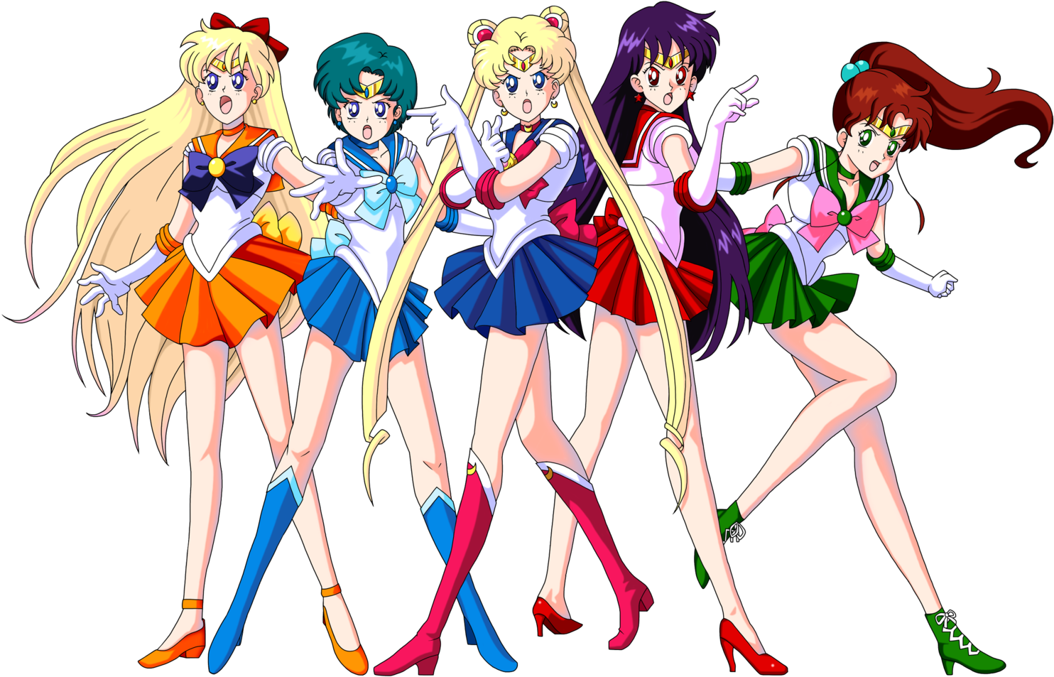 Free Download Sailor Mercury Sailor Moon Clipart Sailor - Sailor Senshi Png (1600x960), Png Download
