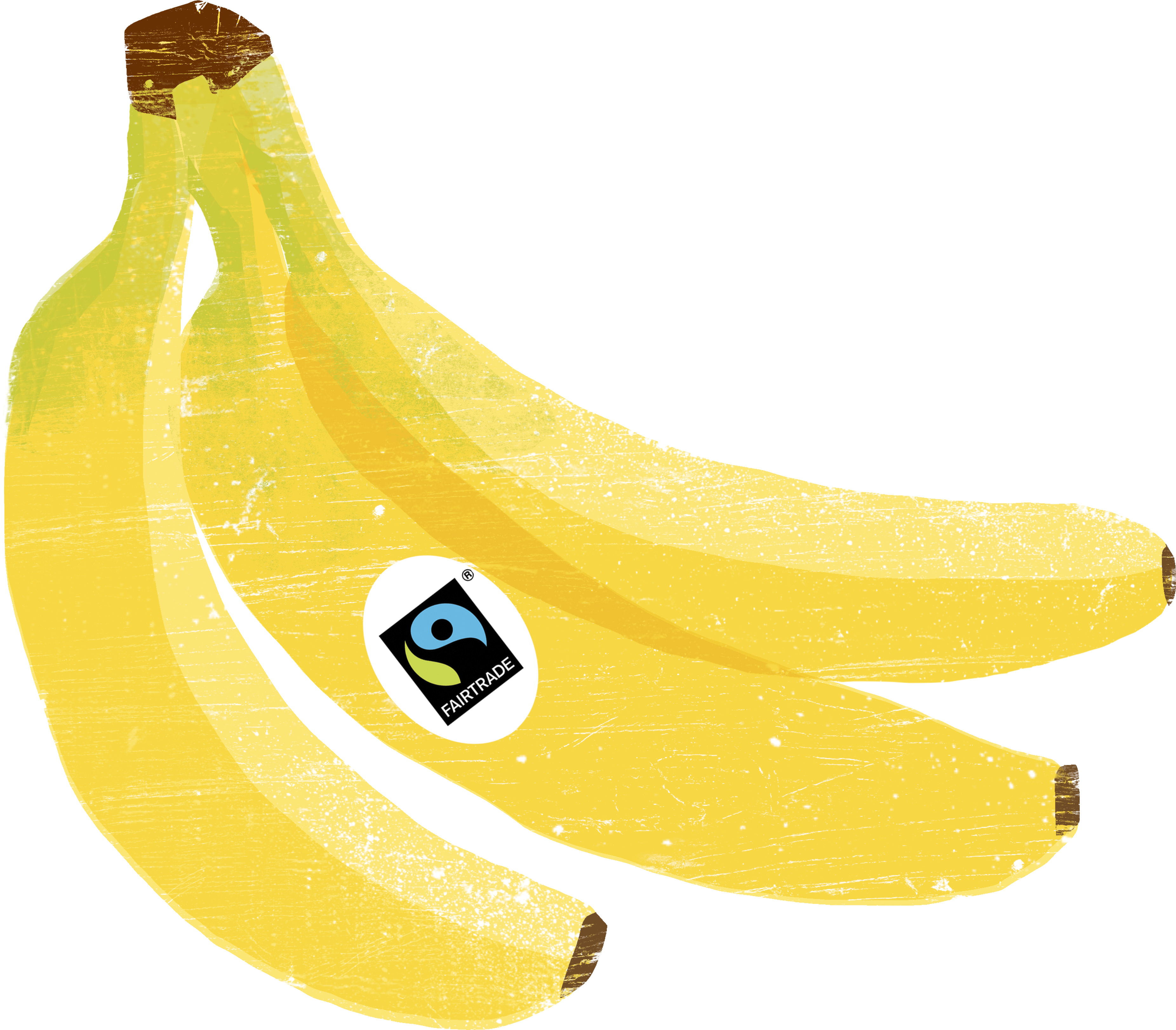 Bananas - Fair Trade (4961x3508), Png Download