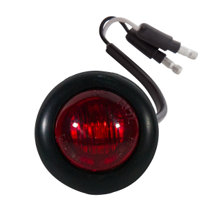 Mini Round Red 2 Wire Clearance Marker Light - Light (470x352), Png Download