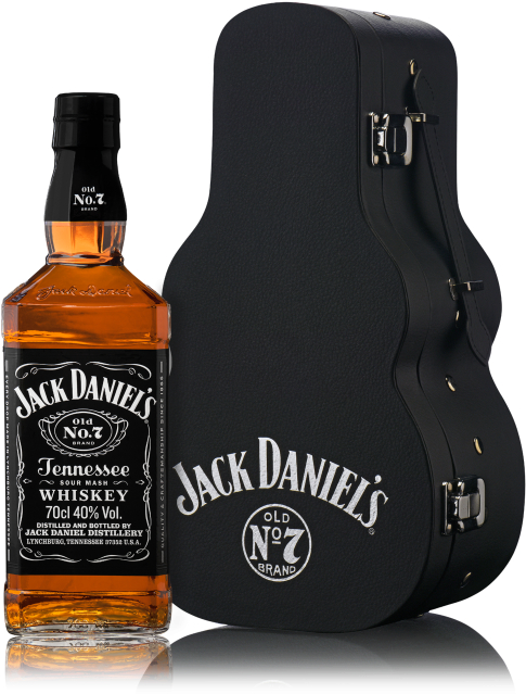 Jack Daniels Guitar Case (566x708), Png Download