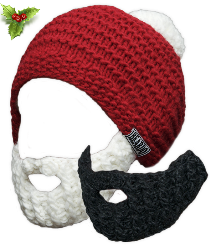 Santa Beardo Combo - Hat With Santa Beard (700x800), Png Download