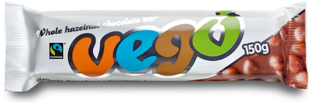 Fairtrade Fortnight Started On Monday - Vego Whole Hazelnut Chocolate Bar (640x208), Png Download