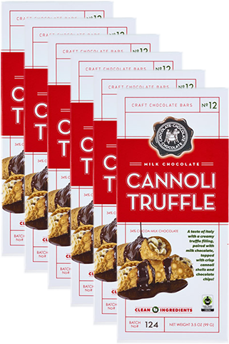 Milk Chocolate Cannoli Truffle Candy Bar - Candy (500x500), Png Download