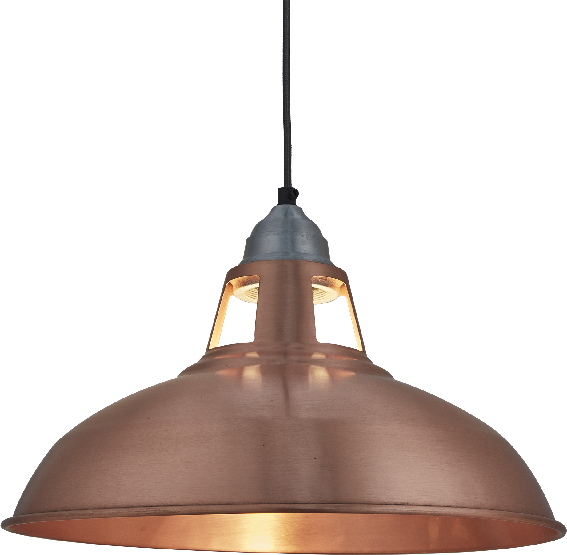 Industville Old Factory Slotted Vintage Pendant Light - Pendant Light (2048x2048), Png Download