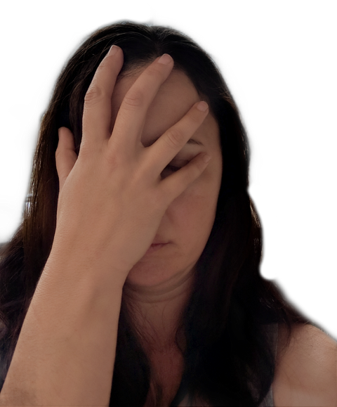Facepalm (480x579), Png Download