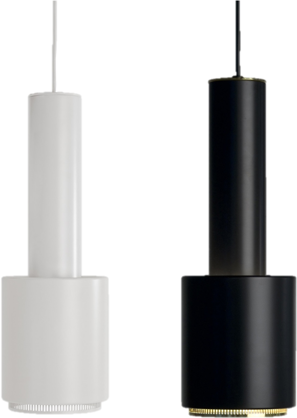 A110 Hang Grenade Vitra - Artek - Pendant Lamp A110 Hand Grenade, Black / Brass (942x906), Png Download