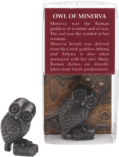 Mini Owl Of Minerva - Owl Of Athena (555x555), Png Download