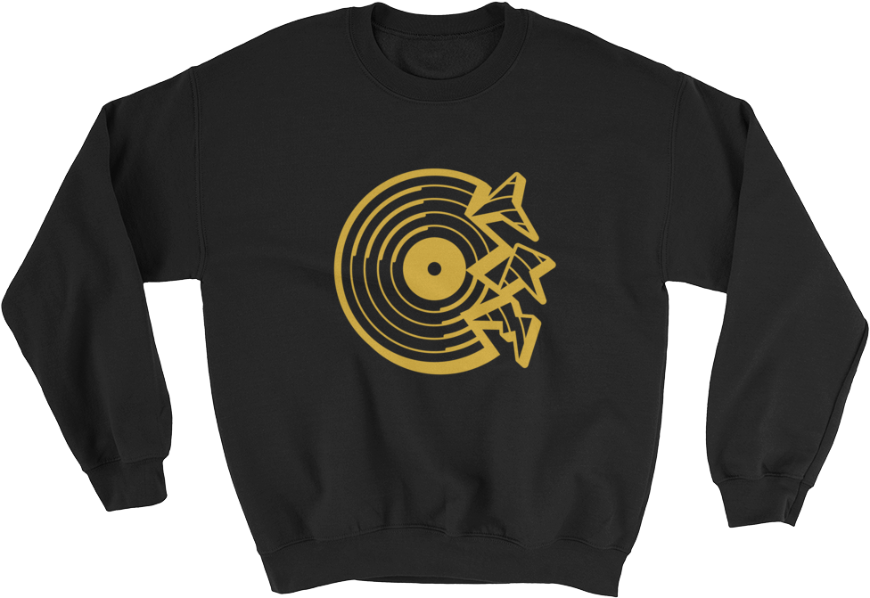 Broken Record Crewneck (1000x1000), Png Download