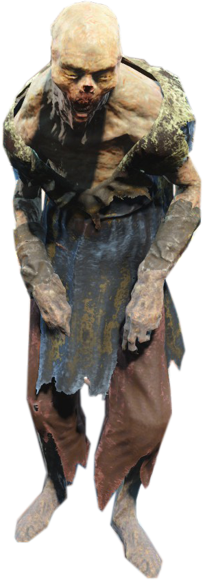 Fo4 Feral Ghoul - Soldier (655x874), Png Download