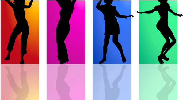 This Spring, It's Time To Change The Broken Record - Woman Silhouette Dance Gif (618x326), Png Download