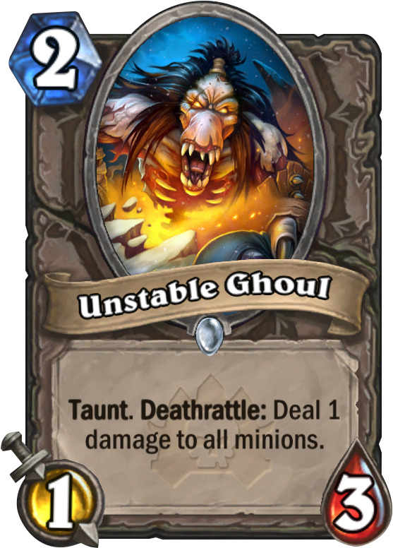 Unstable Ghoul - Ghoul Hearthstone (567x811), Png Download