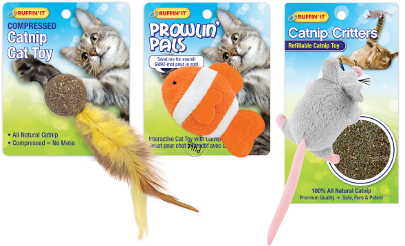 Cat Toys - - Ruffin' It Furry Mouse Cat Toy (650x416), Png Download