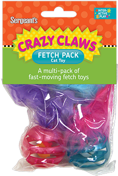35467 Img G001109 1 Web Med - Sergeants Crazy Claws Cat Toy, Ball (322x376), Png Download
