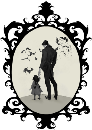 Daddy's Ghoul - Abigail Larson Dracula (571x495), Png Download