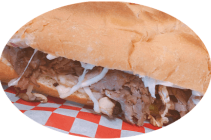 Philly Cheese Steak $8 - Fast Food (432x288), Png Download