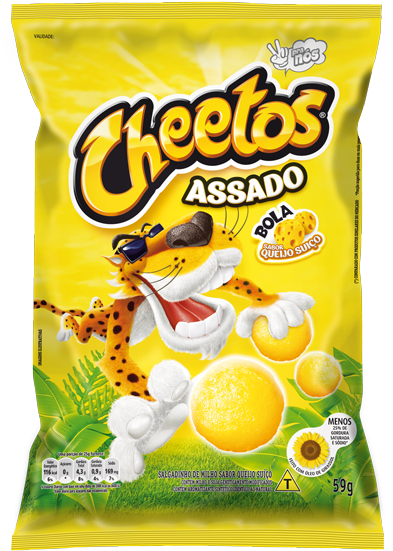 400018713 1 3d Cheetos Bola 59g - Cheetos Embalagem (424x600), Png Download