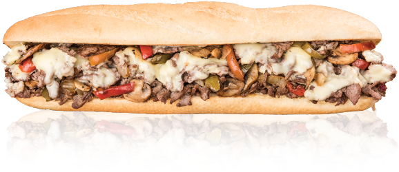 Cheese Steak - Cheese Sub Capriotti's (580x480), Png Download