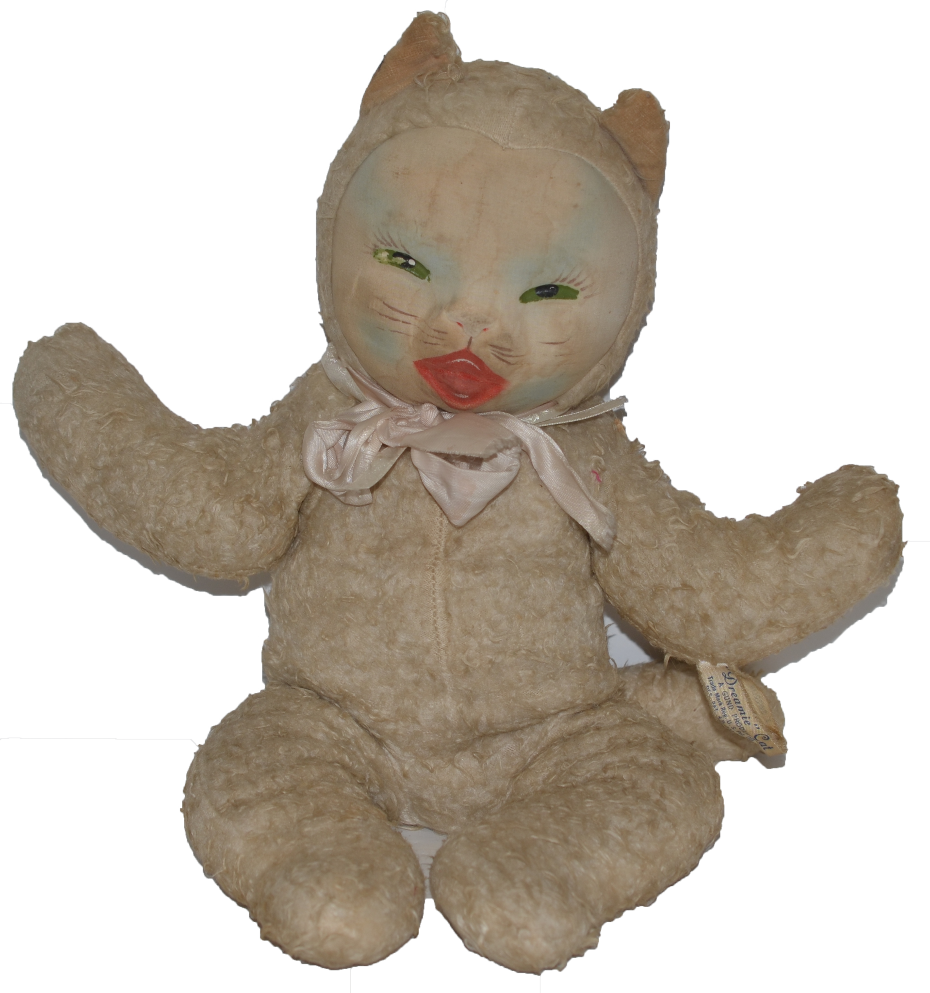 Old Doll Cat Toy Stuffed Dreamie Cat Adorable Stuffed - Old Doll Transparent (1917x2048), Png Download