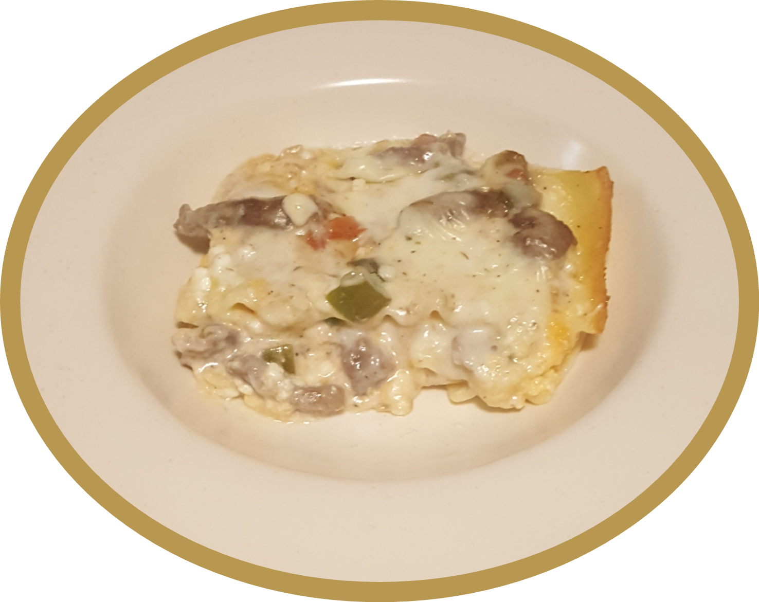 Along With This Recipe For Philly Cheese-steak Lasagna - Sausage Gravy (1476x1171), Png Download